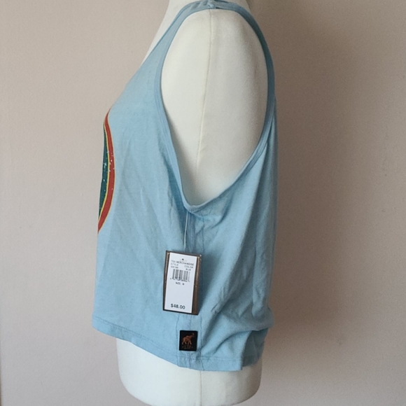 Trunk Ltd Cropped Superman Logo Tank Top - Picture 3 of 5